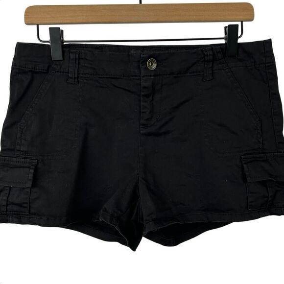 Guess Pants - Guess Black Cargo Micro Shorts Y2K Summer Size 29